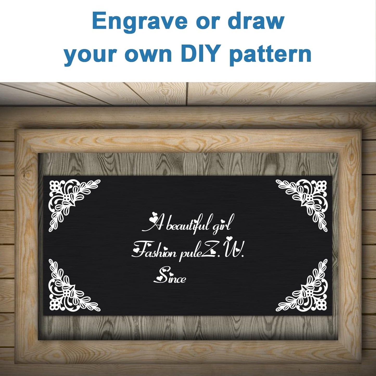 2Pack Anodized Aluminum Sheet 6 x 12 x 1/32(0.0315") Inch Black Anodized Aluminum Metal Plates Engraving Blanks for Laser Engraving, DIY, 0.8MM Thin Decorative Aluminum Metal Sheets for Crafting