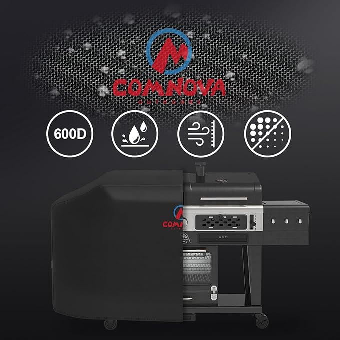 Comnova Grill Cover for Pit Boss Memphis Ultimate - 600D Wood Pellet Smoker Cover for Pitboss, 75 Inch Pellet Cover for Pit Boss Memphis Ultimate and Smoke Hollow 4 in 1 Gas Charcoal Combo Grill