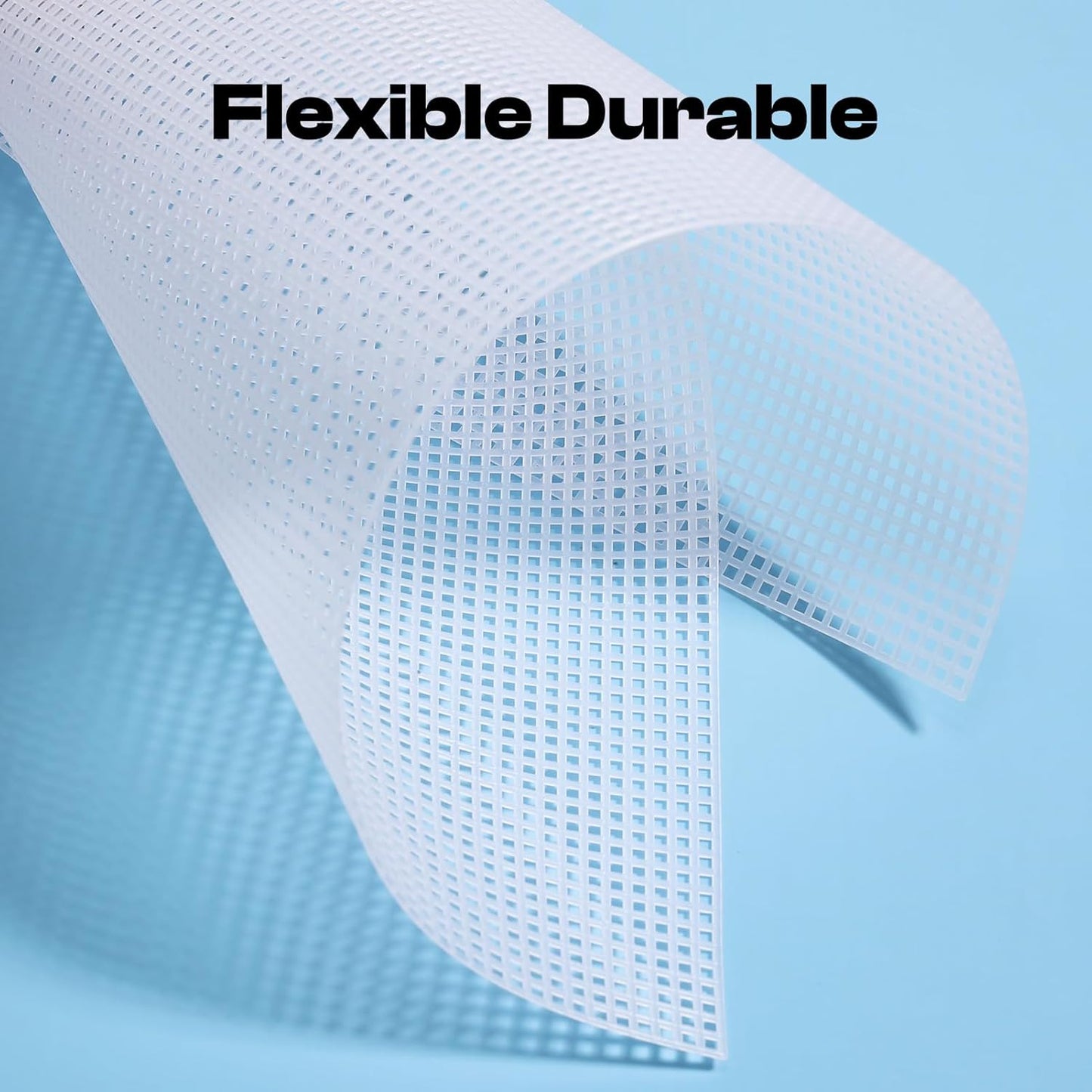 Caydo 12 Pieces 7 Count Plastic Mesh Canvas Sheets, Eye Mesh for Therian Mask, Acrylic Yarn Crafting, Knit Crochet Projects and Make Aquarium Dividers (10.5 X 13.5 Inch)