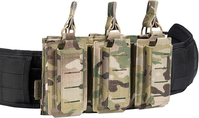 EXCELLENT ELITE SPANKER Tactical Open-Top Single/Double/Triple Molle Mag Pouch for Pistol Mag Pouch Tactical Bag Accessories Holder