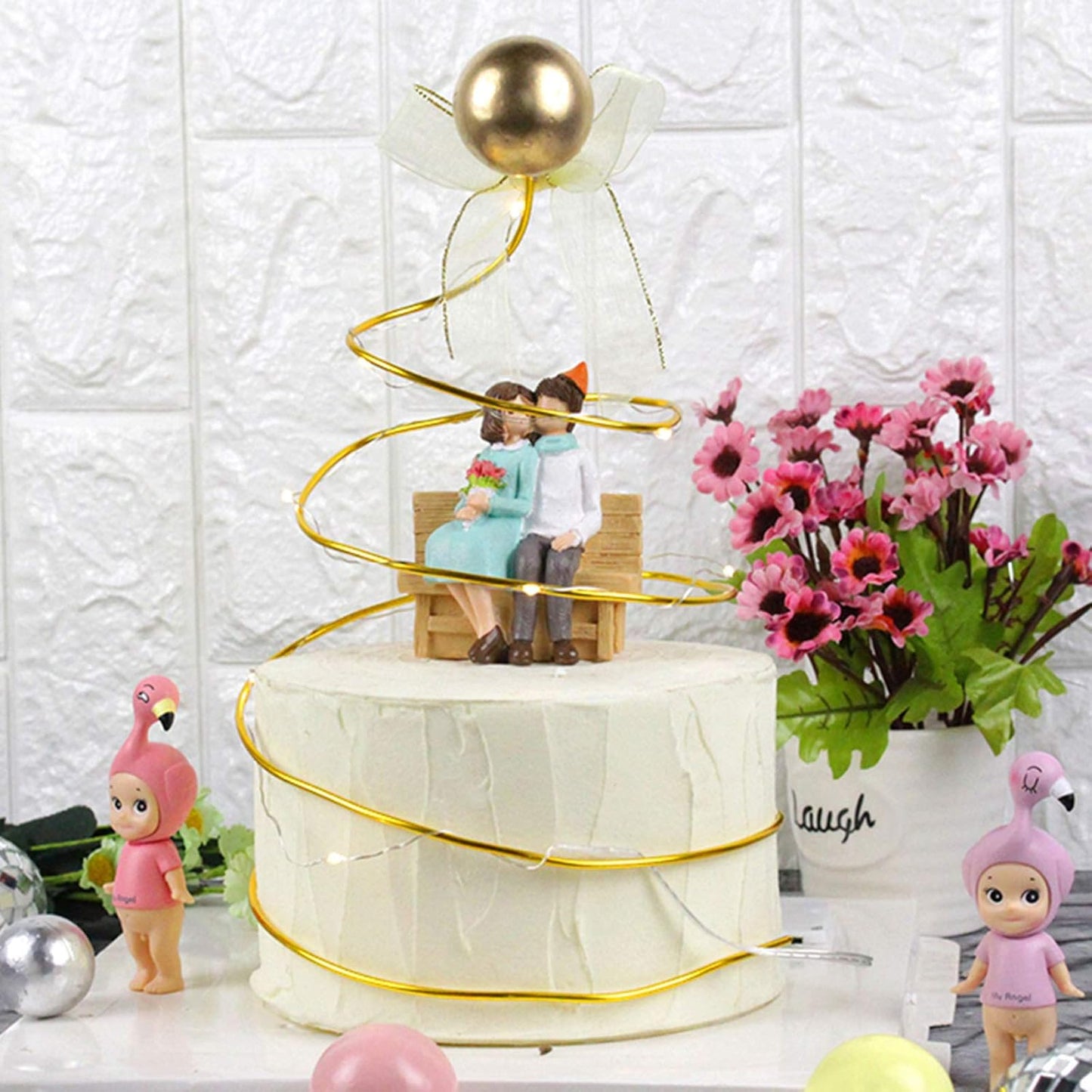 Cinvo 3 Rolls Craft Wire Jewelry Beading Wire Flexible Aluminum Wire Tarnish Resistant for DIY Jewelry Craft Making (12 Gauge/2mm Thick, Silver, Gold and Rose Gold)