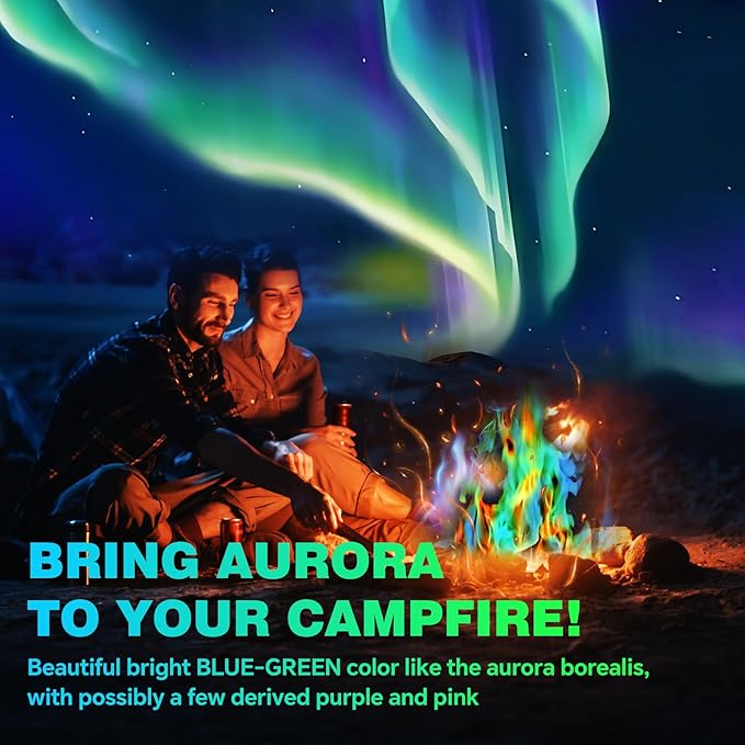 Fire Color Changing Packets for Campfire, Bonfire & Outdoor Fireplaces - Magical Color Flame Packets
