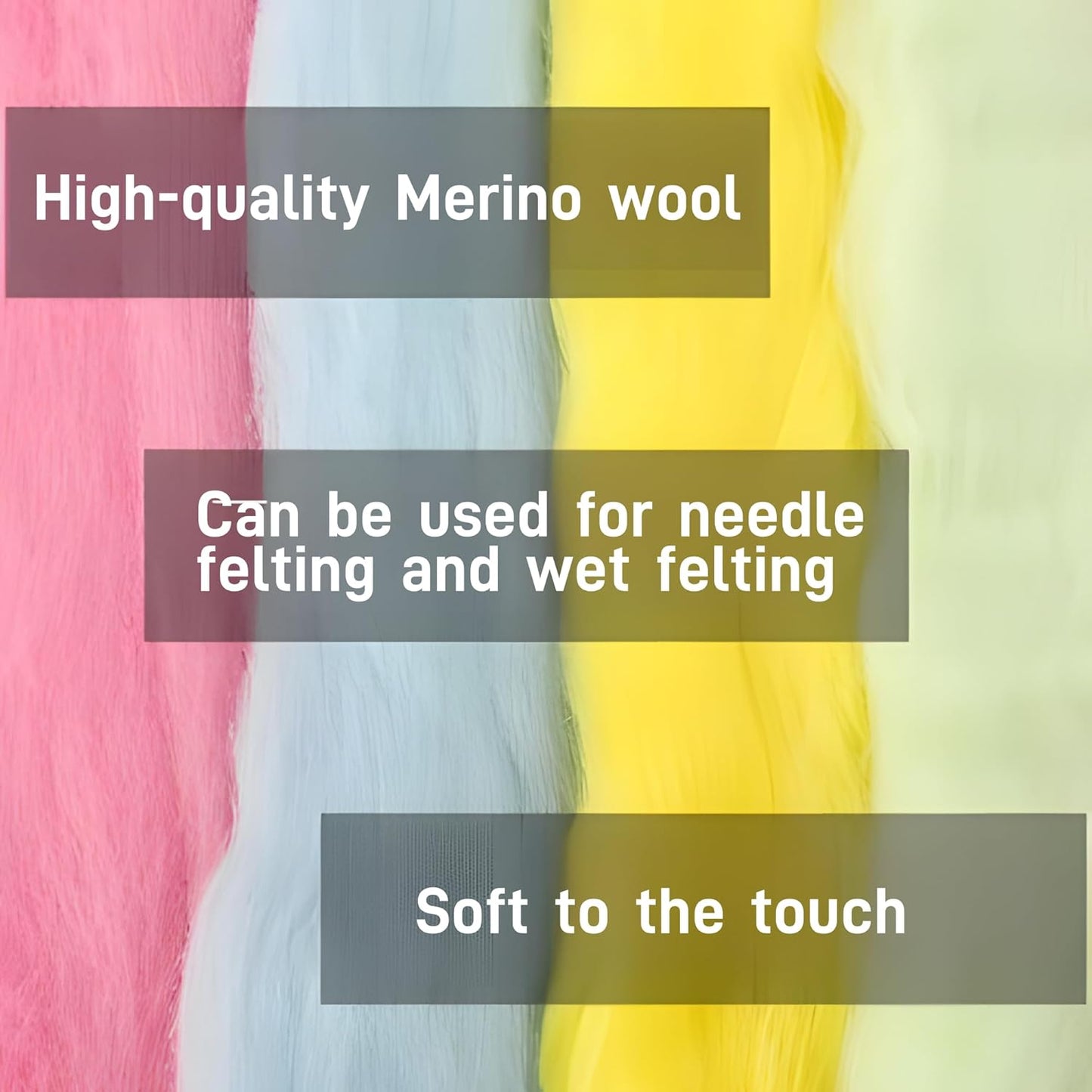 Catopia Needle Felting Kit,Wool Roving 20 Colors Set,Tools for Felted Animal Needle Felting Supplies,Needle Wool Felting Tools Kit