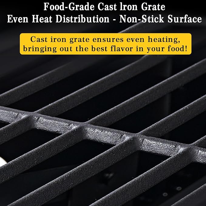 Large Built-in Barbecue Grills, Charcoal BBQ Grills with Liftable Tray, Insulated Hood & Temp Gauge, Black Stainless Steel Charcoal BBQ Barrel Grill for Outdoor Kitchen Camping Park Style