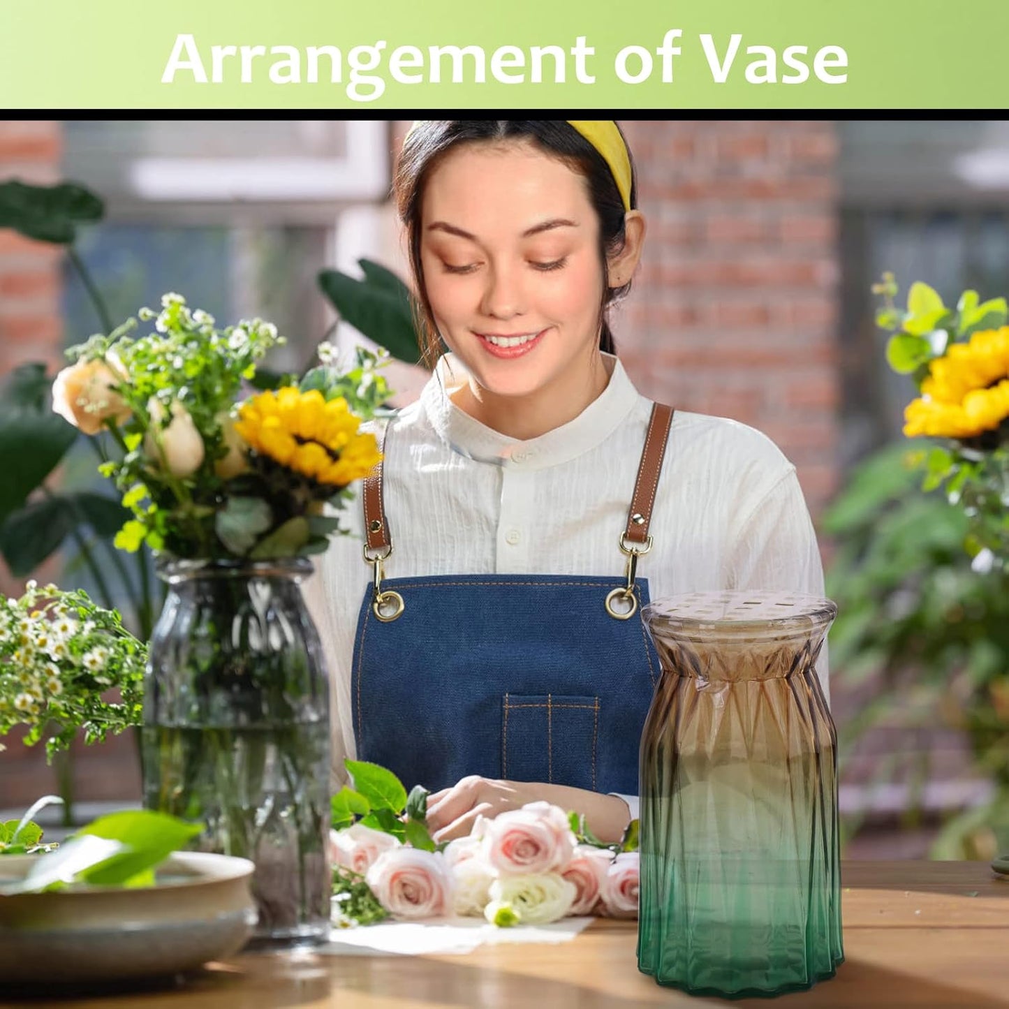 GLAMFIELDS 2 Rolls 1/4" 60Yd Floral Tapes,Clear Floral Tape,White Floral Tape for Bouquet Stem Wrap, Waterproof Florist Tape for Flower Arrangements Supplies Craft Corsages Wedding 60 Yd/Roll