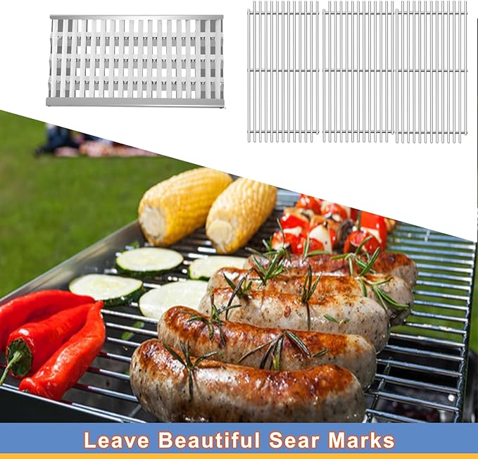 92911 DCS Radiant Tray with Ceramic Rod, 20 1/2” Stainless Steel Grill Grates Replacement for DCS 27DBQR, BGA36-BQARL/BQARN, BGA48-BQARL/BQARN, BFG-30G, 3 Pack DCS Grill Parts 54801