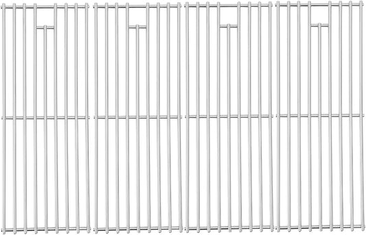 J&HYBBQ 4Pcs Stainless Steel Grill Grate 19 1/4 x 7.5 Inch, 7mm Rod BBQ Grill Grate Compatible with Bull Angus, Brahma, Outlaw, Steer Premium, Lonestar Select, 7 Burner Premium, Lion Premium