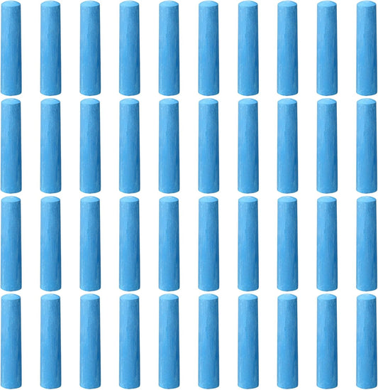 40 Pcs Sidewalk Chalks for Kids Non Toxic Jumbo Chalk for Party Gift Outdoor Art Classroom Play Painting (Blue)