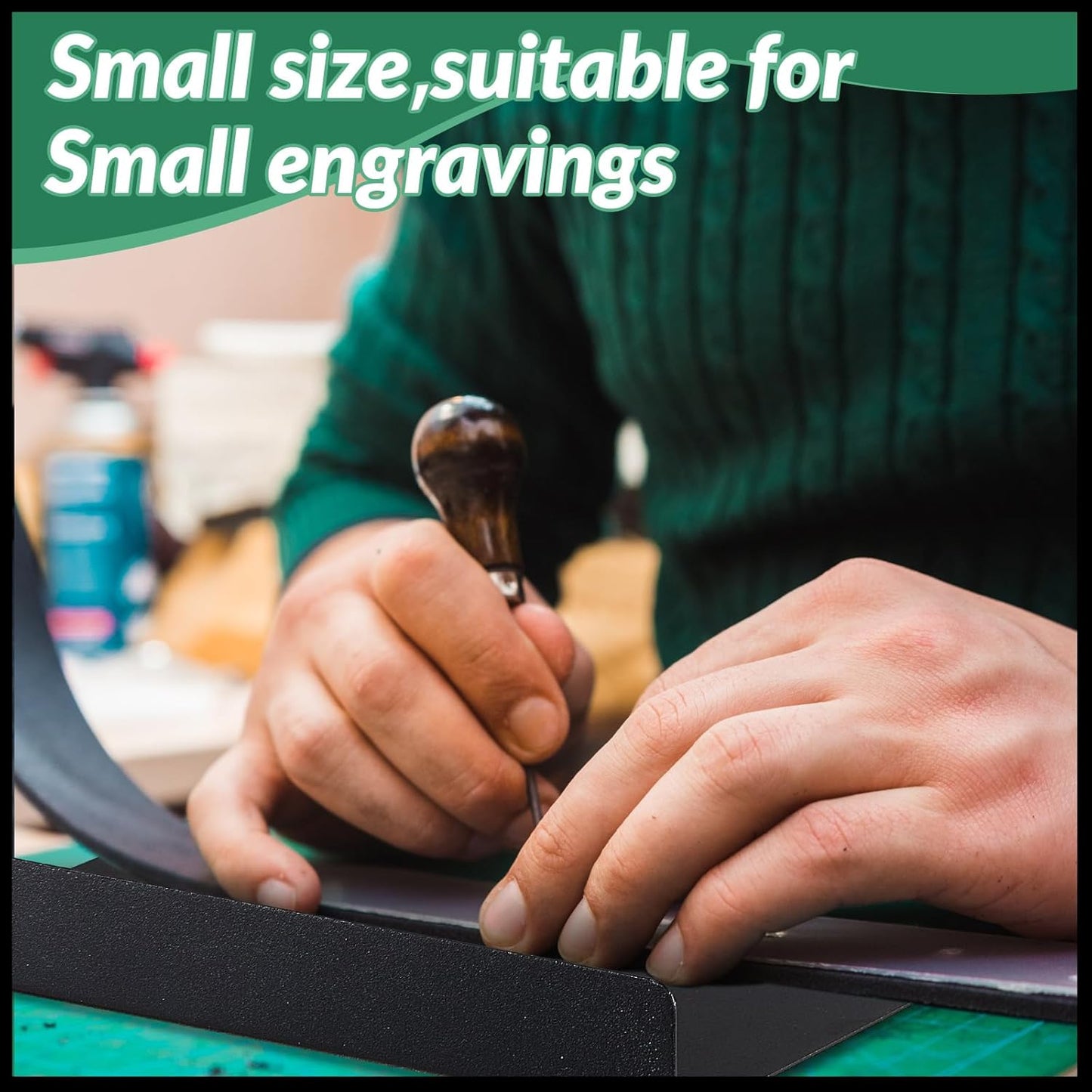 Suzile Bench Hook Metal Inking Plate Linoleum Printmaking Block Stop Ink Plate Printing Supplies Linocut Carving Tools for Block Printing Wood Carving, 9 x 7 x 1 Inches(2 Pcs)