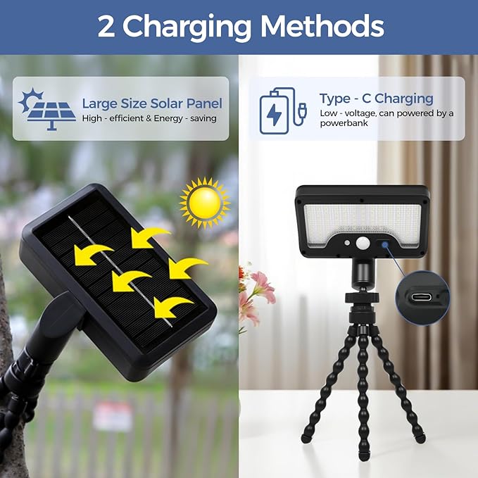 2 Pack Solar Grill Lights with 92 LEDs, 3 Motion Sensor Light Modes & Energy-Saving Desigh, 360° Adjustable Smoker BBQ Grill Accessories, Octopus Shaped, Grill Gifts for Him Her Parents Husbands