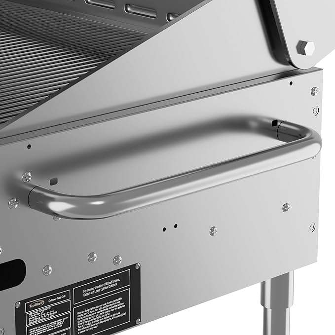 36 in. Commercial Outdoor Propane Gas Grill With Roll Dome Cover in Stainless-Steel (CGKIT3-36D)