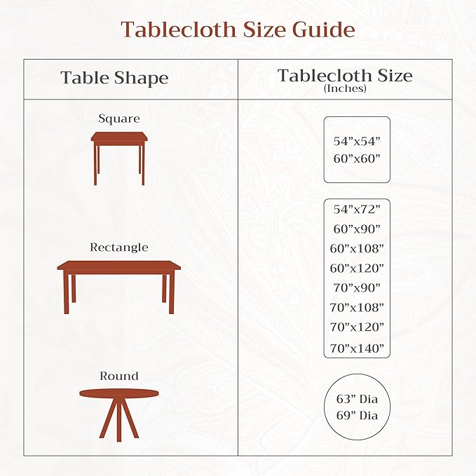 Maison d' Hermine Table Cloth Rectangle Table 100% Cotton 54 x 72 Inches Fall Tablecloth Reusable Everyday Use for Thanksgiving Christmas Decorations Dining Farmhouse Party (Damask)