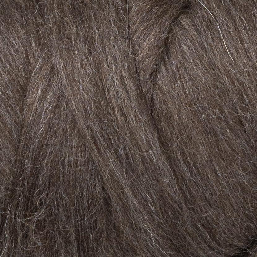 Natural Wool Bulk roving, 1 lb. Best Wool for Spinning, arm Knitting, Felting, Chunky Blankets and Tapestry. Natural Colors, un-Dyed. (Mocha, 1 lb)