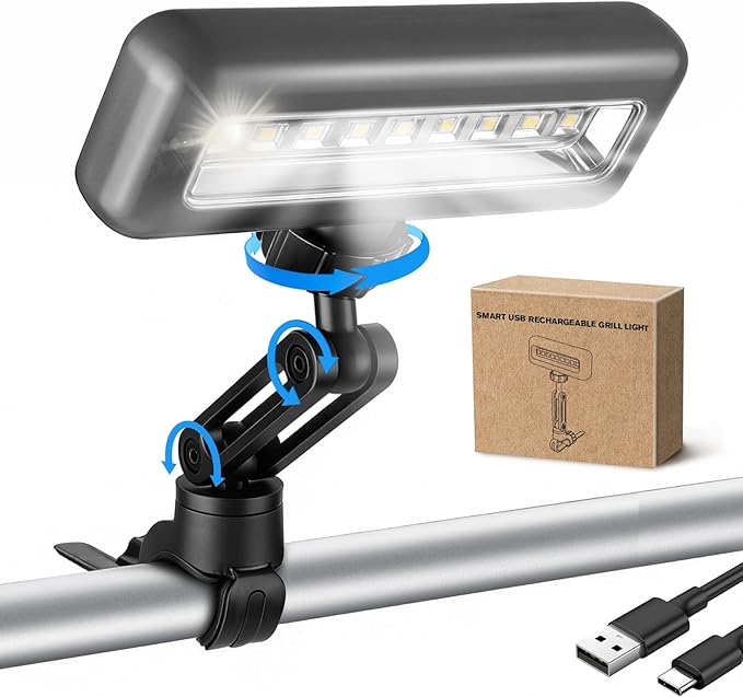 360°Adjustable Grill Lights for Outdoor Grill Designed for Blackstone Weber Griddle, BBQ Grill Light at Night with 360° Adjustable, LED Grill Lights for Outdoor, Gifts for Dad Men