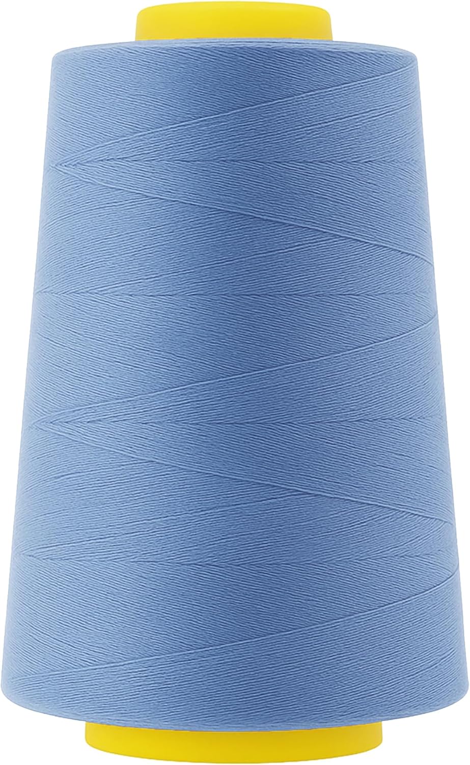 Mandala Crafts 4 Pack of Serger Threads Cones Spools - 40S/2 24000 Yards Polyester Steel Blue Threads for Sergers Machine and Overlock Quilting Sewing Machine