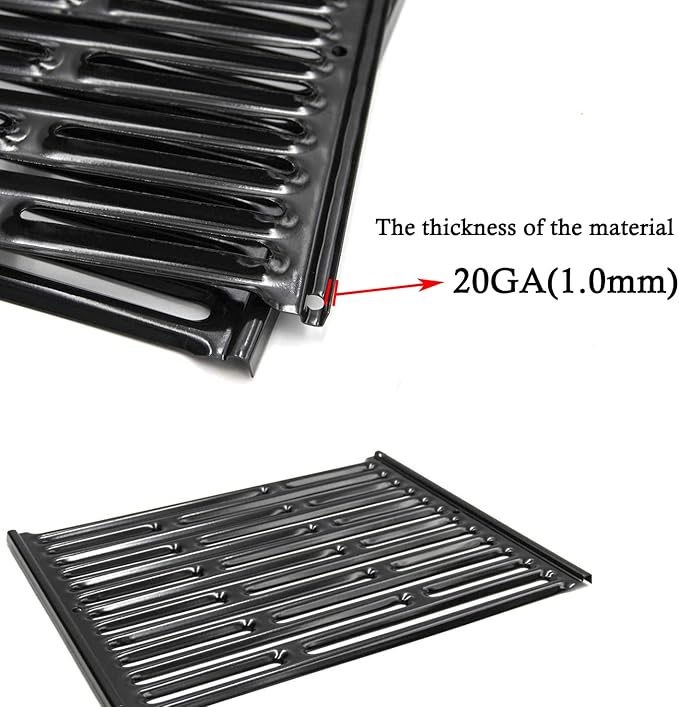 PG521 (2-Pack) 15" Porcelain Steel Cooking Grid Grates for Weber Genesis Silver A, Spirit E200,Spirit 500,Spirit 210 (2007-2012) Gas Grills, 7521 65905 7522 7523 65904