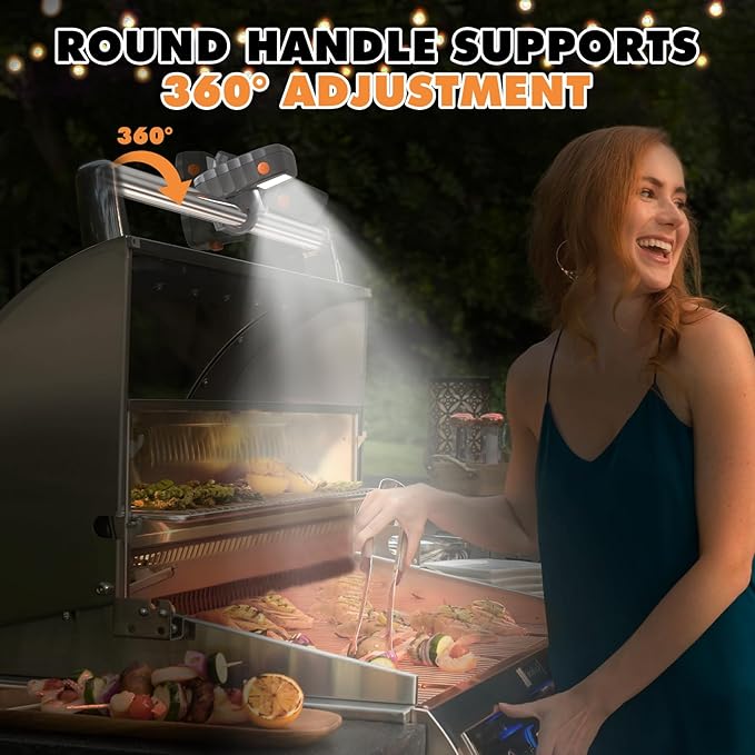 Auto On/Off Grill Light for Blackstone & Weber, Outdoor BBQ Light with Gravity Sensor, LED Griddle Accessory, Perfect Gifts, Stocking Stuffers for Men Dad Husband, Mens Gifts