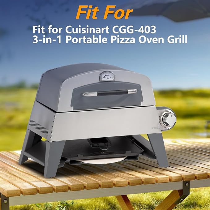 Pizza Oven Grill Cover Outdoor Waterproof 420D Pizza Oven Cover Compatible with Cuisinart CGG-403 3-in-1 Grill, Griddle and Pizza Oven 27.6" L x 21.2" W x 17.5" H
