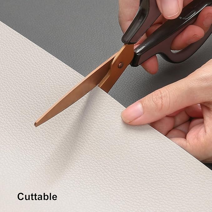 Myir JUN Table Runner Double Sided Vinyl Runner Table 72 Inch Long Runner for Table Washable Waterproof Non-Slip for Home Decorations Gray Beige,12 x 72 inch