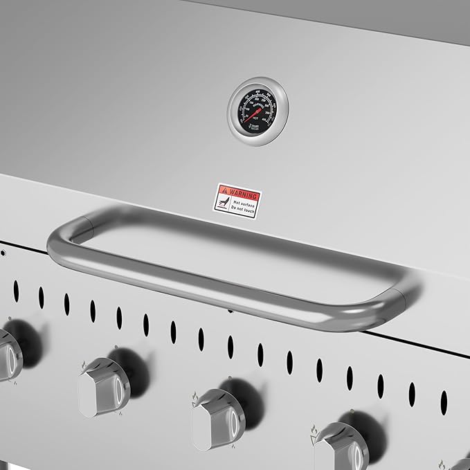 36 in. Commercial Outdoor Propane Gas Grill With Roll Dome Cover in Stainless-Steel (CGKIT3-36D)