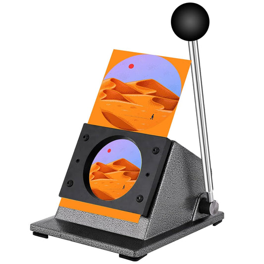 1.97"/50mm Button Paper Cutter 2.36"/60mm Circle Cutter Paper Puncher Precise Graphic Punch Die Cutter Cuts for Making 1.97-inch/50mm Buttons