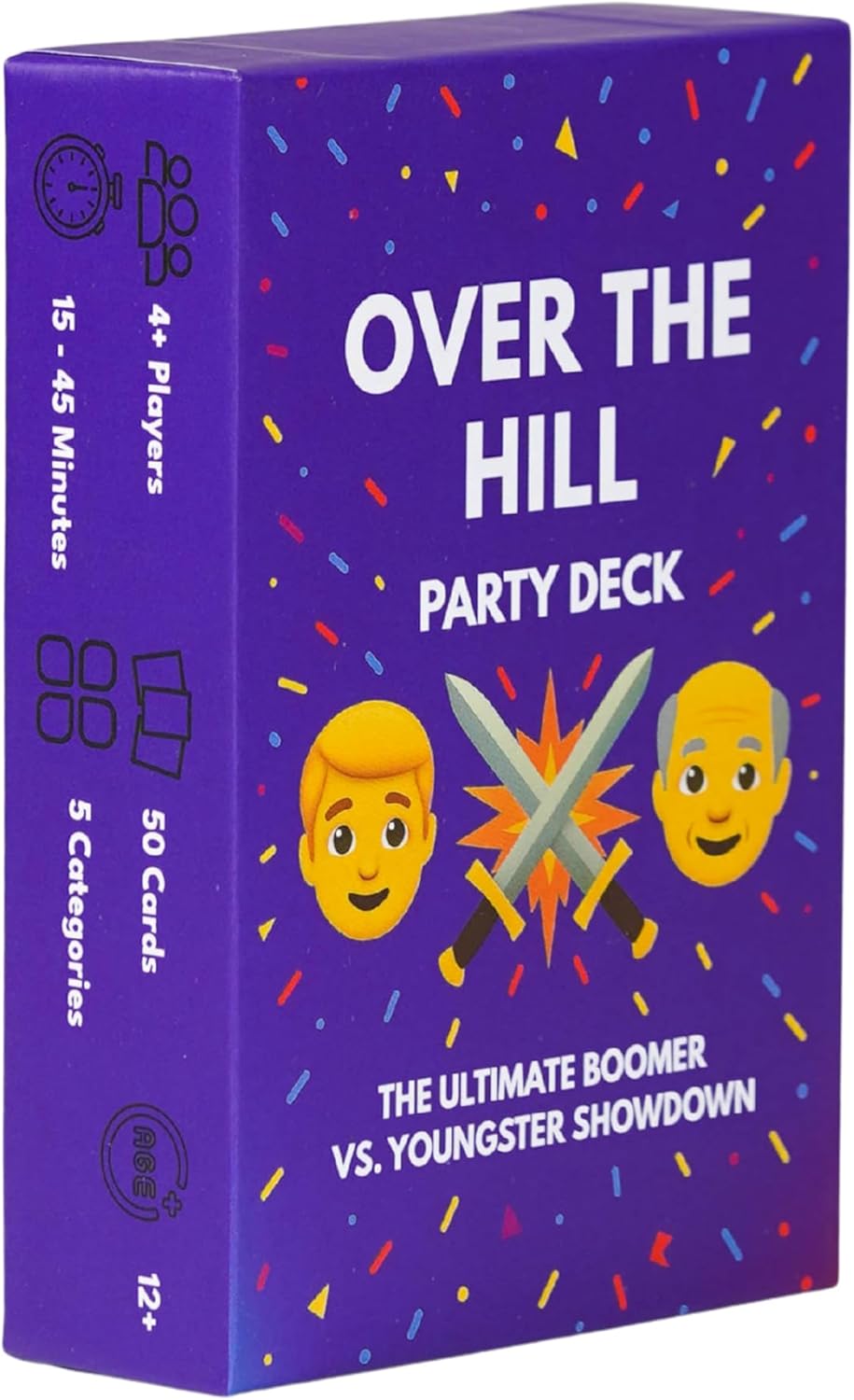SHIMANY Over The Hill Hilarious Party Card Game for Boomers & Youngsters. Great for Birthdays, Family Gatherings & Adult Game Night