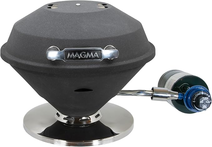 Magma C10-105-G Graphite Beach Fire Gas Grill | Portable Gas BBQ | Compact Propane Grill | Stylish Outdoor Cooker