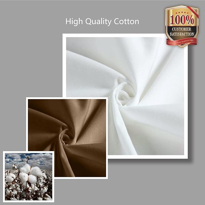 TOPDesign 3-Pack Super Strong Large 12oz Cotton Canvas Tote Bags, Reusable Grocery Shopping Cloth Bags, Fashionable Two-Tone Totes for Crafts, DIY Your Creative Designs