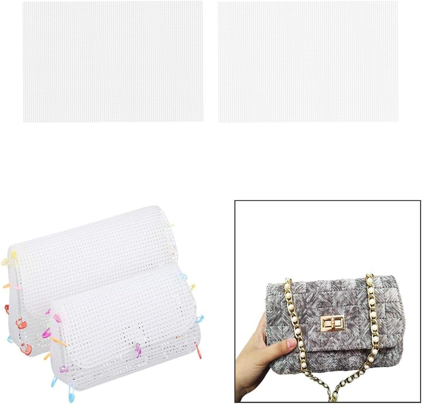 6pcs 7 Count Plastic Canvas, 10.5" x 13.5" Plastic Canvas Sheets, Sheet Eye Mesh for Embroidery, Knit Crochet Projects, DIY Handicraft, Make Dividers.