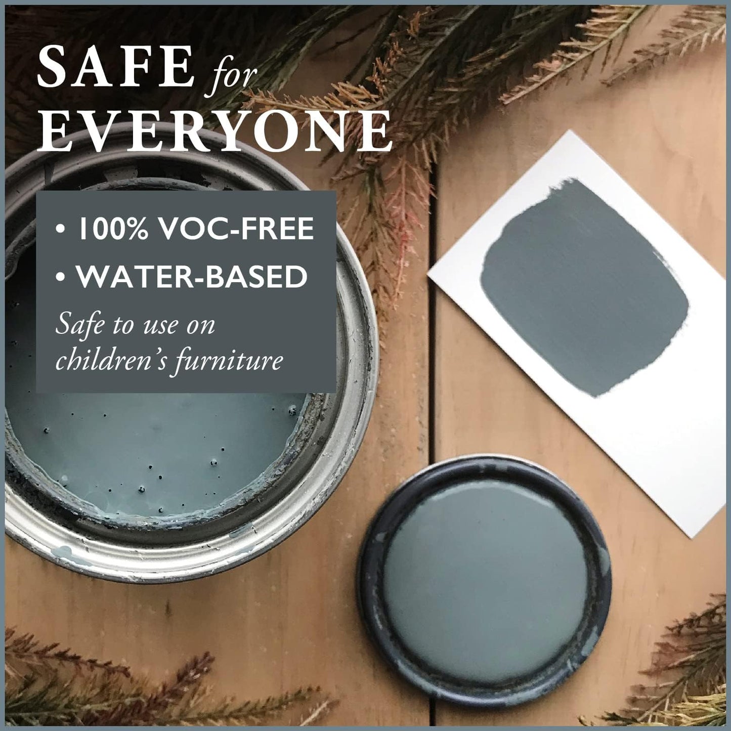 AMY HOWARD AT HOME Chalk-Based One Step Paint for Furniture, Cabinetry, Decor, Finish, and More | No Stripping, Sanding, or Priming | Medium Base | 16 Ounce | Geyer Gray