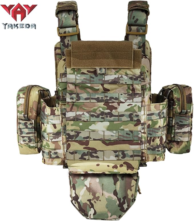 YAKEDA Outdoor Removable CS Training Vest, Molle Breathable Training Quick Adjustable Game Vest