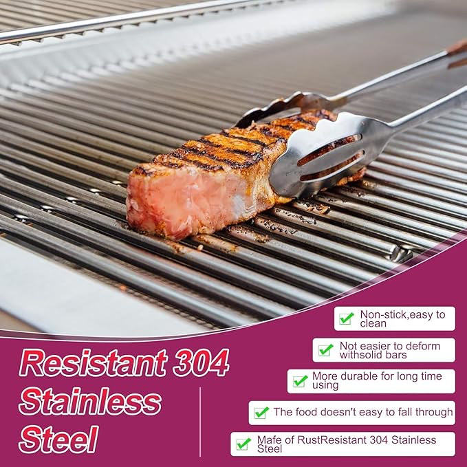 95051 Stainless Steel Heat Plate and 19.75" Cooking Grill Grate Replacement Parts for Chargriller Charcoal 3001, 3008, 3030, 4000, 5050, 5252, 5650,9020 Gas Grill