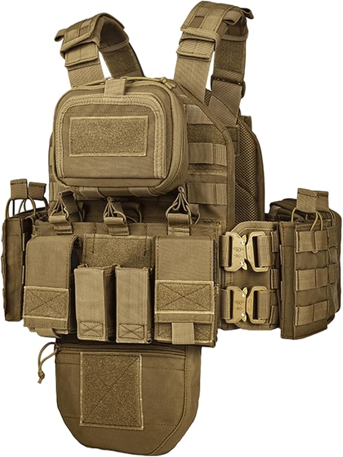 YAKEDA Tactical Outdoor Training Vest - Molle Vest With Multi-Functional Pouches For Training, Hunting & Hiking