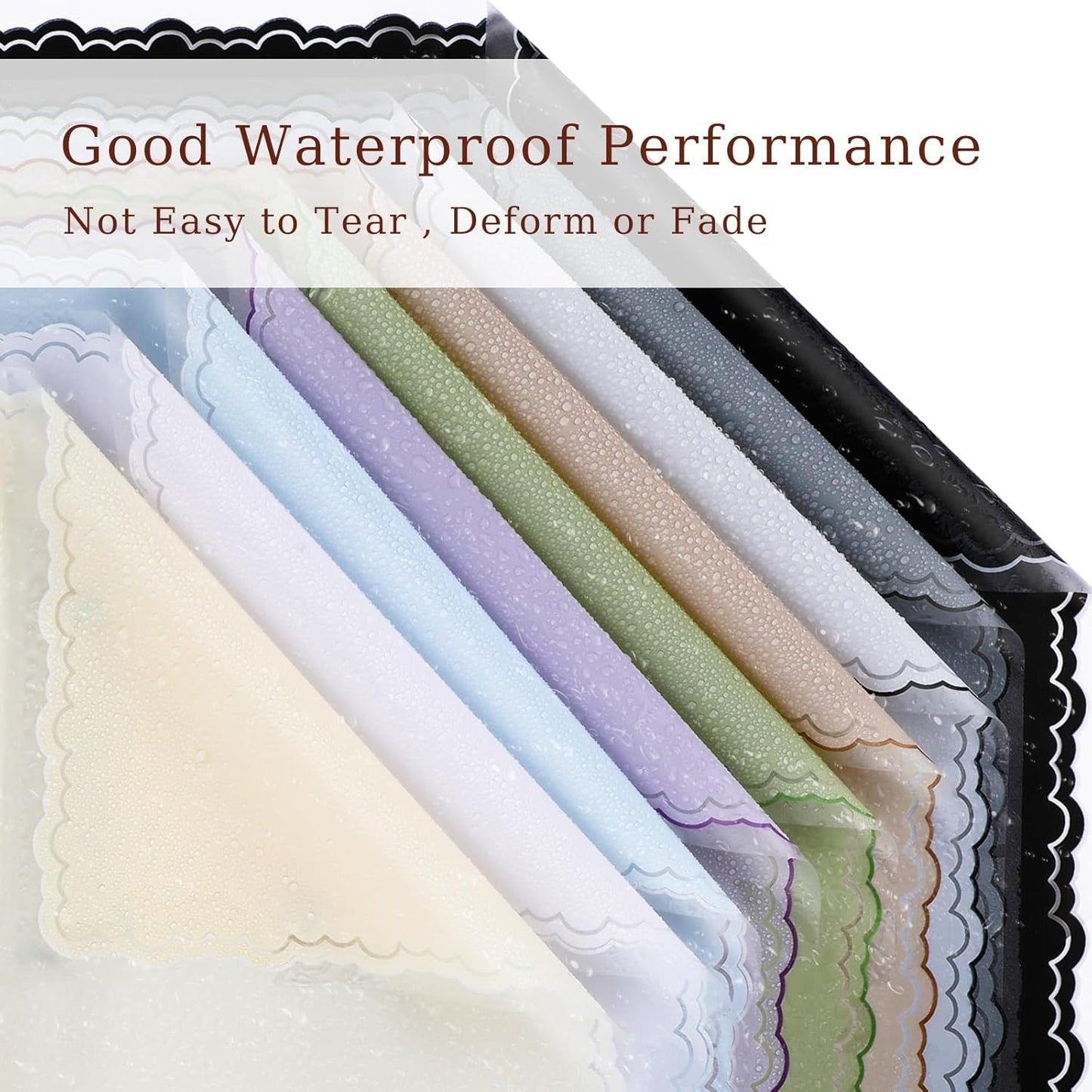 FUHITIM 20 Sheets Flower Wrapping Paper - Waterproof Floral Bouquet Wrapping Paper, Florist Supplies Packaging Paper for Wedding Birthday Gift DIY Crafts (Khaki)