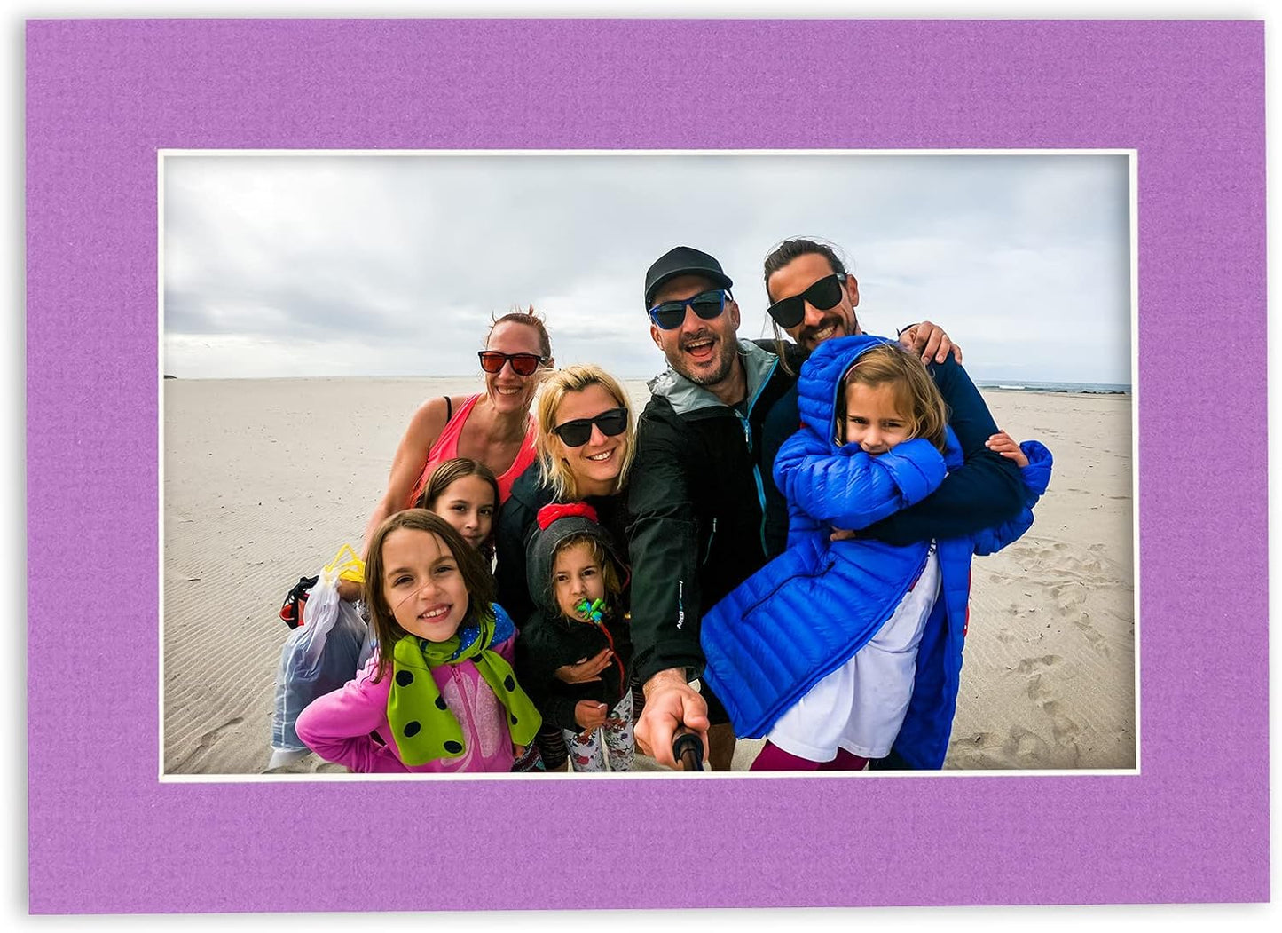 5x7 Mat for 8.5x11 Frame - Precut Mat Board Acid-Free Dark Purple 5x7 Photo Matte For a 8.5x11 Picture Frame, Premium Matboard for Family Photos, Show Kits, Art, Picture Framing, Pack of 100 Mats