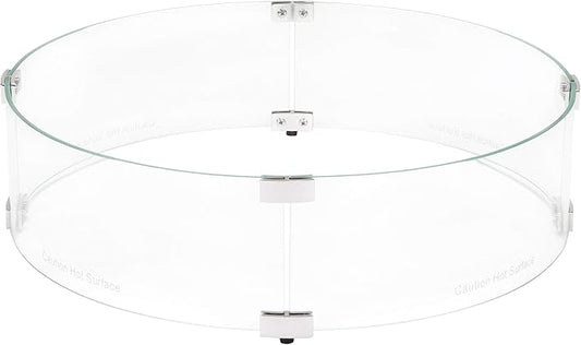 Celestial 23" x 6" Round Wind Guard, fits Celestial 19” Round Fire Pit Burner Pans for Gas Fire Pits