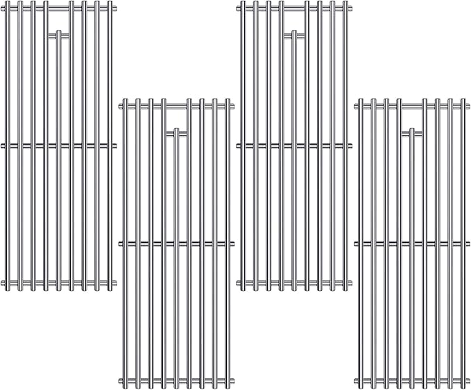 9MM 16517 Grill Grates Replacement for Bull Grill Replacement Parts, BBQ Bull Angus 4 Burner 47628 47629, Steer Premium 69008, Lonestar 87049, Bull Outlaw 26038 26039, Stainless Steel Grids