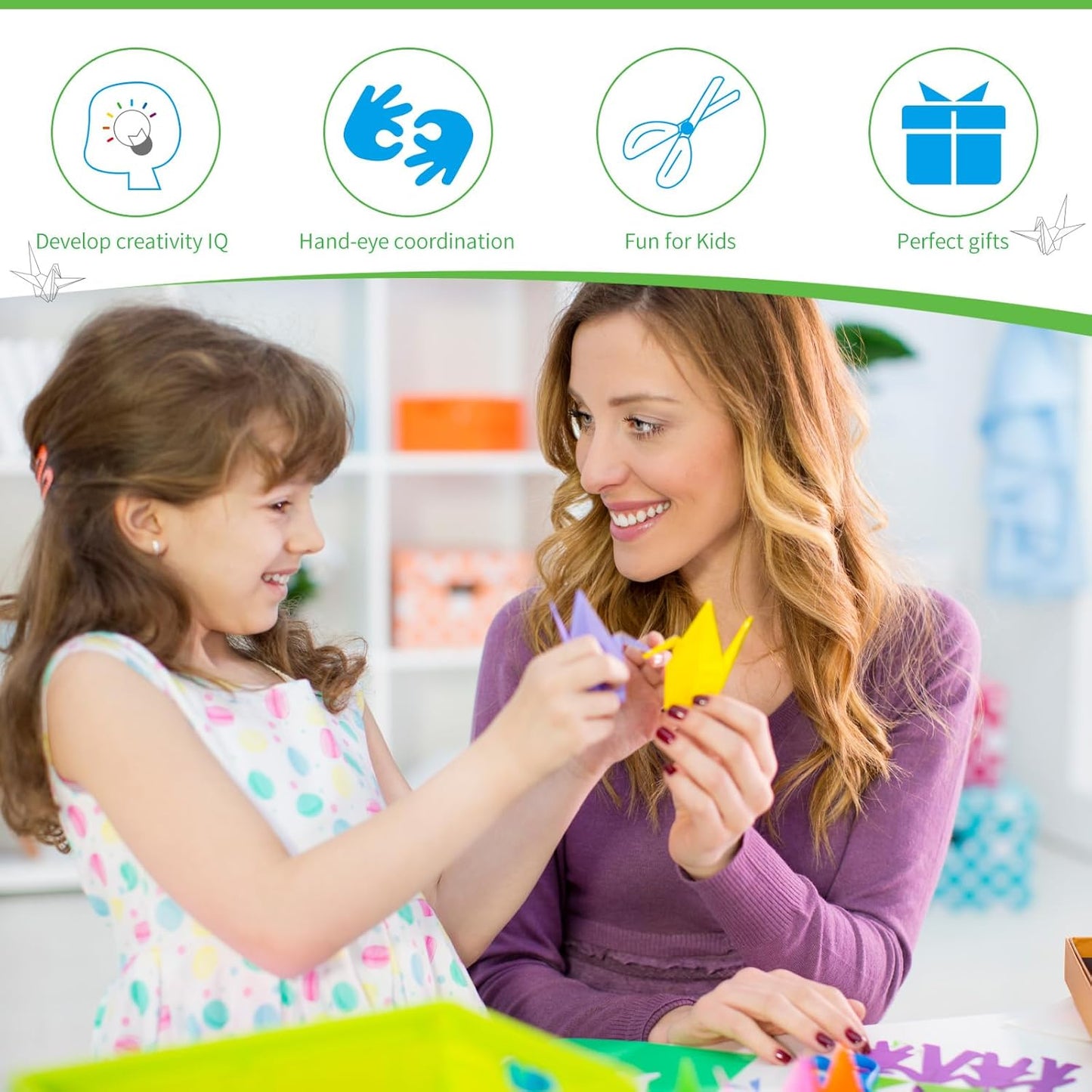 Granhoolm 300 Sheets Origami Paper,20 Colors Origami Paper 8x8,Double Sided Color Oragami Papers for Paper Artists,Craft Enthusiasts,Kids DIY School Arts Crafts