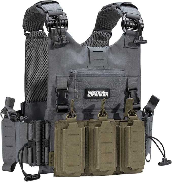 EXCELLENT ELITE SPANKER Tactical Open-Top Single/Double/Triple Molle Mag Pouch for Pistol Mag Pouch Tactical Bag Accessories Holder