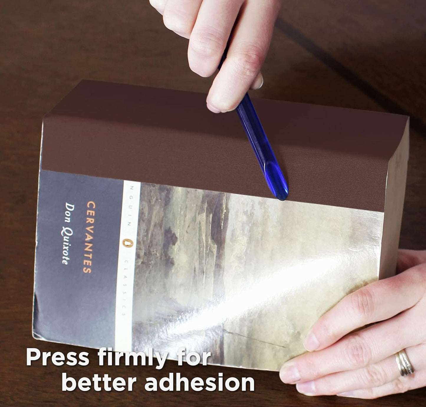 BookGuard 4 inch Premium Bookbinding Repair Cloth Tape, 15 Yard Roll, Brown