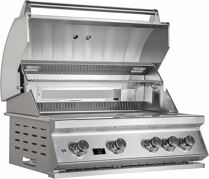 Whistler 34-inch Built-in 4-Burner Propane Gas Grill with Rear Infrared Burner & Grill Lights