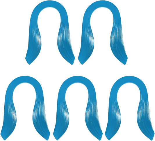 PATIKIL Quilling Strips Paper 600pcs 5mm 39cm Origami Paper Quilling Kits for Art DIY Hand Craft Christmas, Aquamarine Blue