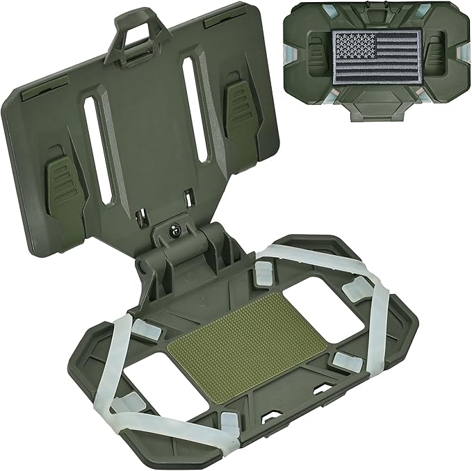 Tactical Plate Carrier Phone Mount, Universal Molle Phone Holder,Tactical Phone Holder Foldable Navigation Board for Tactical Vest Attachments