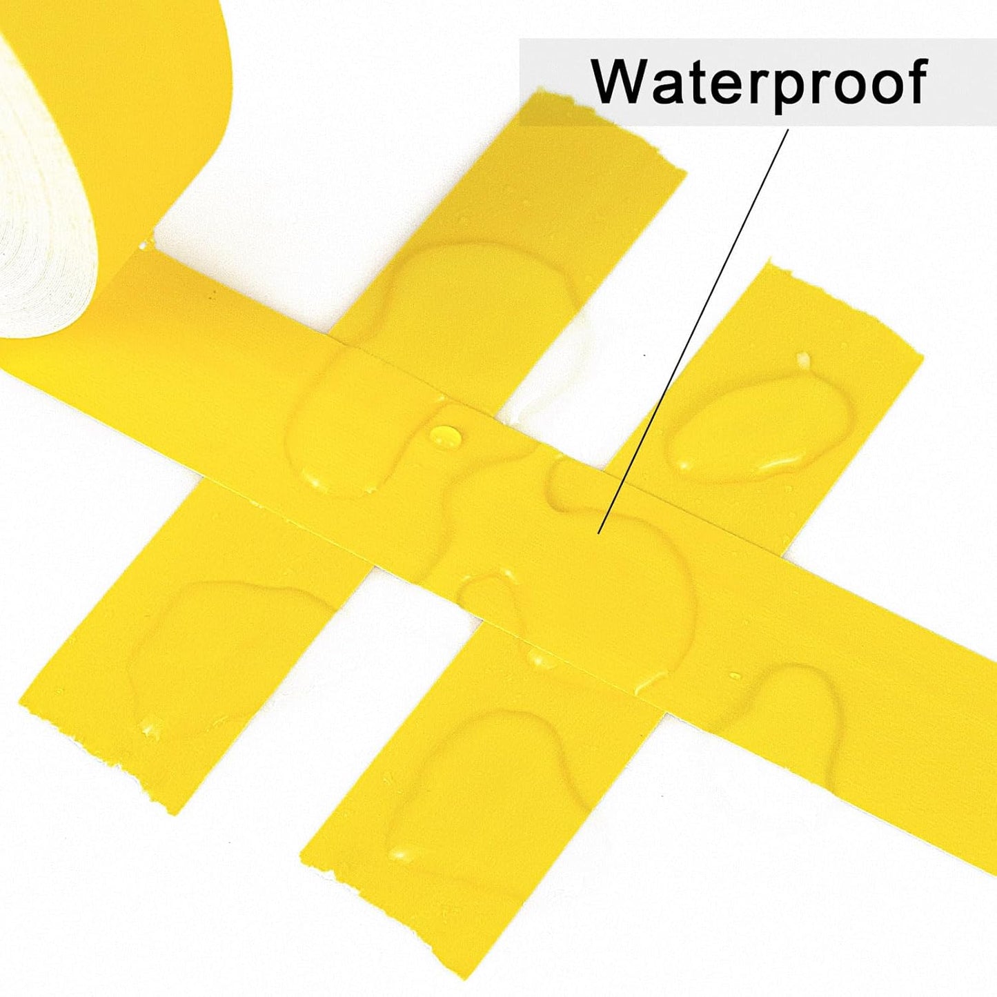 BOMEI PACK Yellow Gaffer Tape, Matte Non-Reflective, 1inch x 30yds No Residue Hand Tear Self-Adhesive Gaffer Tape for Labeling, Cable, Stage, Photo Studio, Painters and Duct Repair, 1 Pack