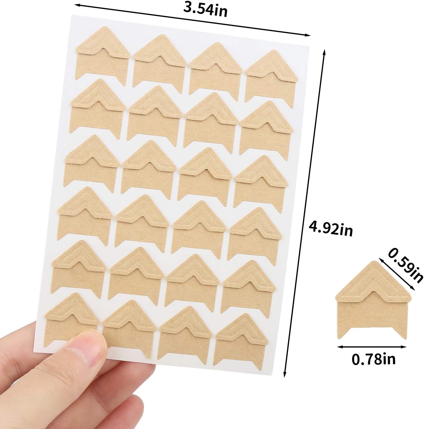 DERAYEE 12 Sheets Photo Corner Stickers, 6 Colors Self Adhesive Photo Mounting Corners for Scrapbooking Photo Album Diary DIY Craft