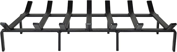 SteelFreak Heavy Duty Steel Fireplace Grate - Made in The USA (30 Inch)