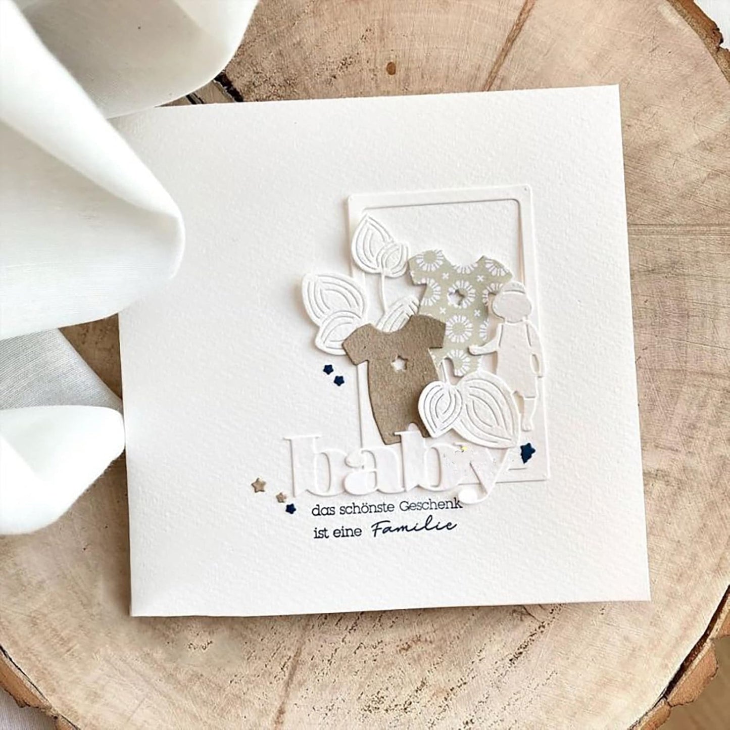 Lapoo Metal Cutting Die for Scrapbooking, 3D Backgrounds Frame New Cutting Dies DIY Album Card Making Decor Paper Craft Metal Die Cuts Party Wedding Decorations (Falling Flower 3 x 2 in)