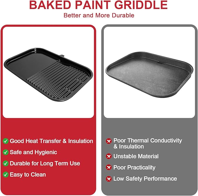 Griddle Plate for Ninja Woodfire Pro XL Connect OG800 OG900 Series, Flat Top 2-in-1 Grill Plate for Ninja Woodfire XSKGRDPLT OG951 OG850 OG952 Grill Accessories