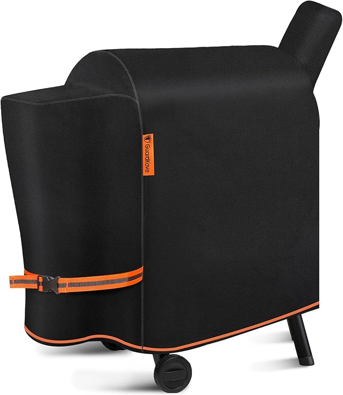 [Upgraded 1000D Heavy Duty Fabric] Grill Cover for Traeger Pro 22/575 Series BAC503, Waterproof Wood Pellet Smoker Cover, Tear & Fade Resistant with Buckle &Zipper, for Traeger Lil'Tex Elite, Eastwood