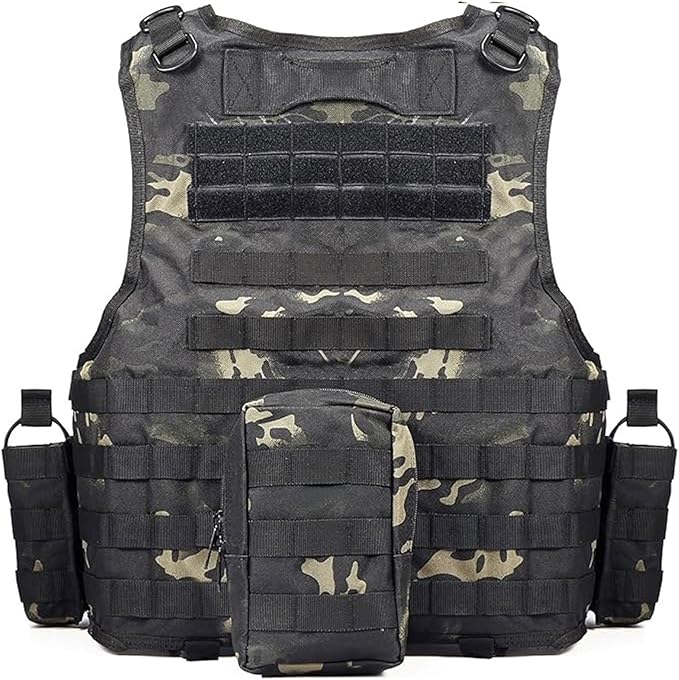 YAKEDA Adjustable Tactical Airsoft Training Vest | Camping, Fishing, Hunting,Gift for Halloween and New Year